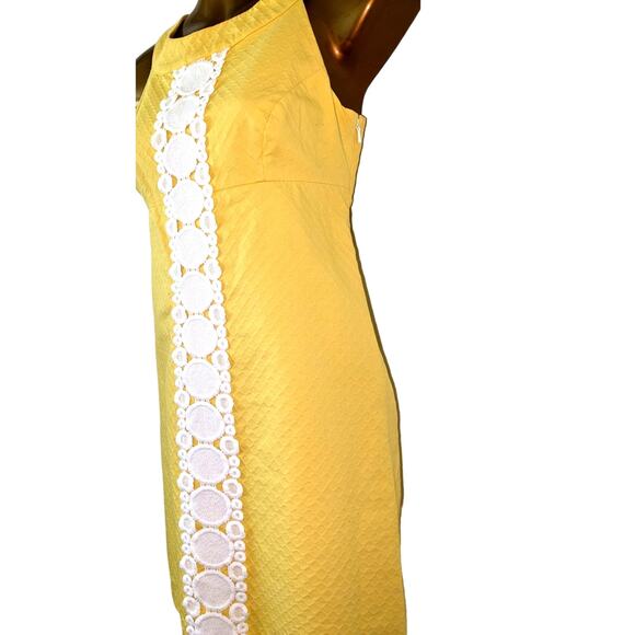 Lilly Pulitzer Sz 2 JACQUELINE SUNGLOW YELLOW Shift Dress EUC - Picture 3 of 9